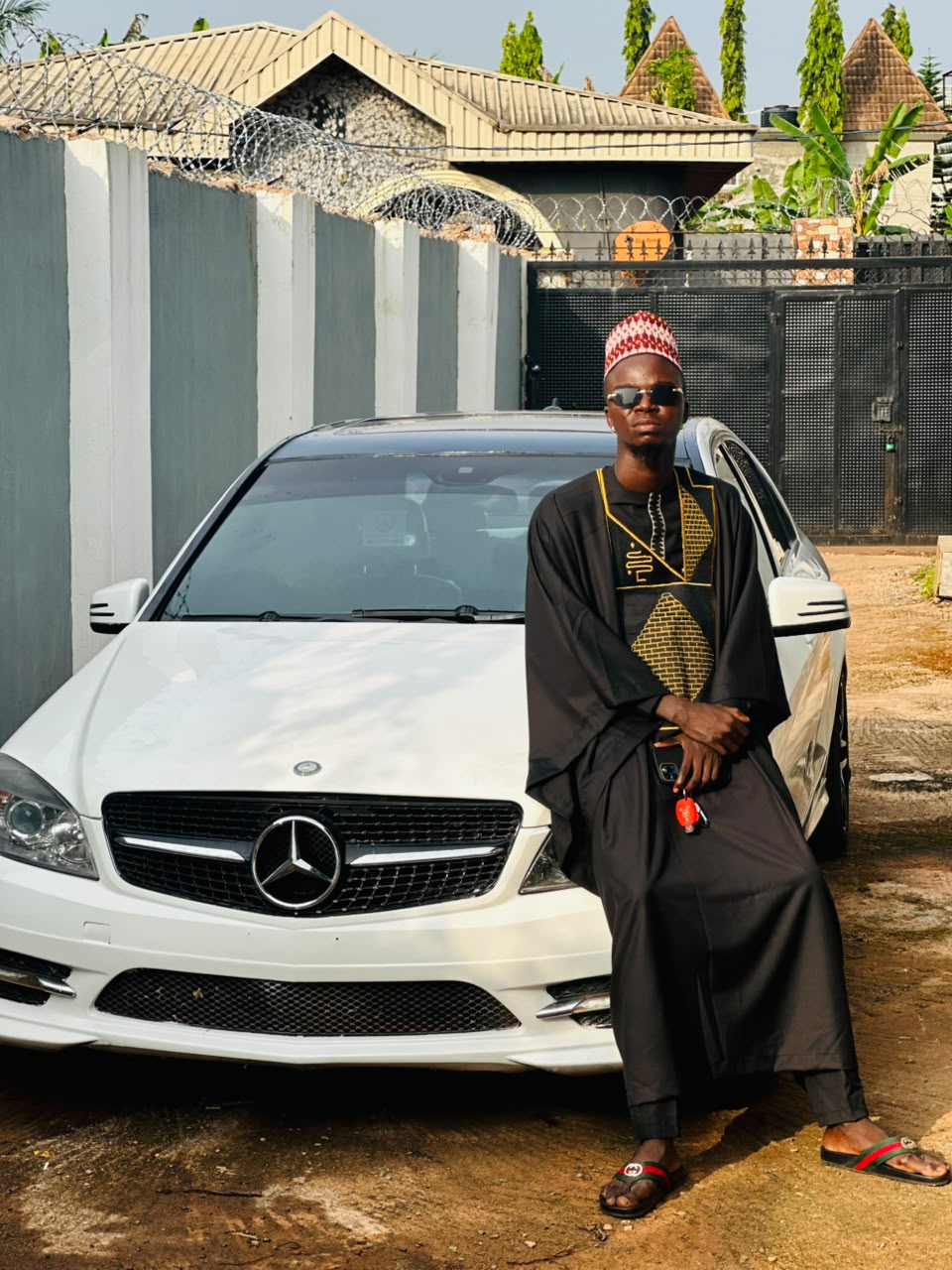 Justin with Mercedes Benz at Home